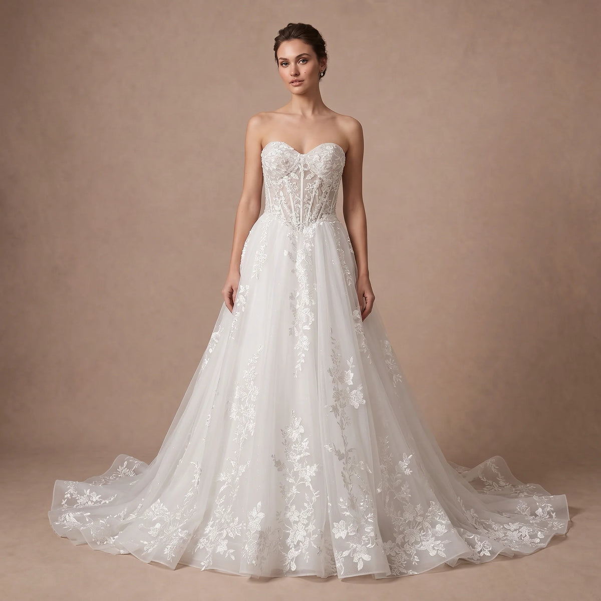 Robe de mariée bustier classique
