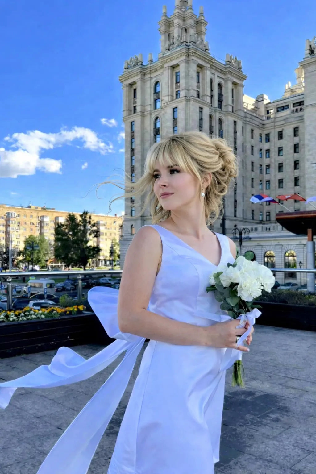 Robe de mariée civil courte