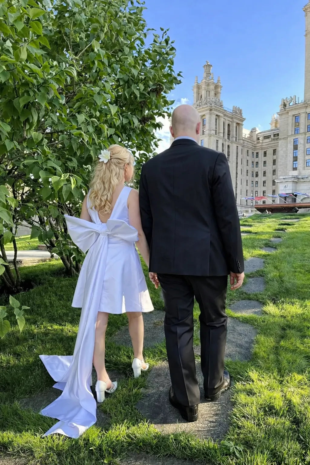 Robe de mariée civil courte