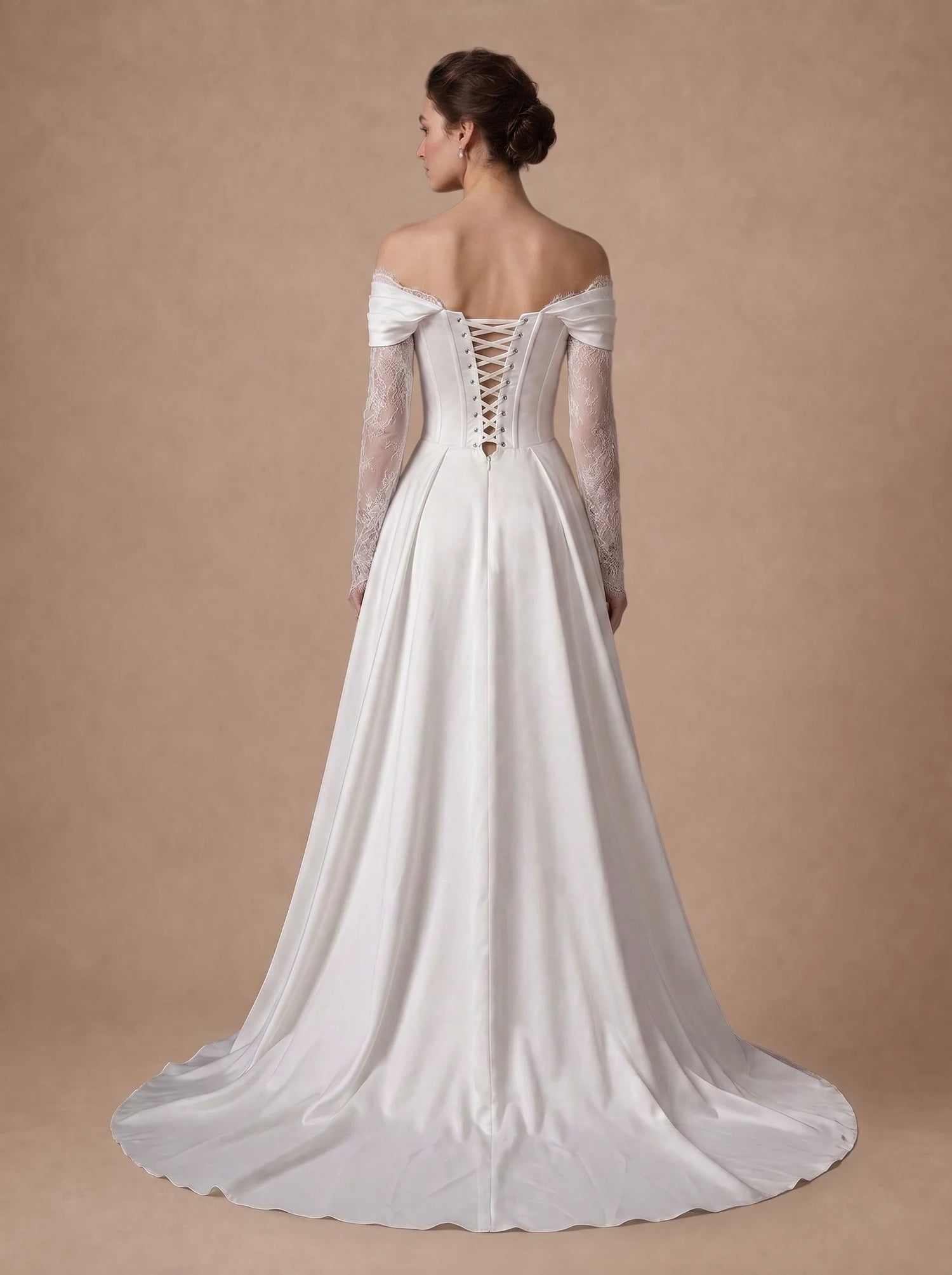 Robe de mariée dentelle simple
