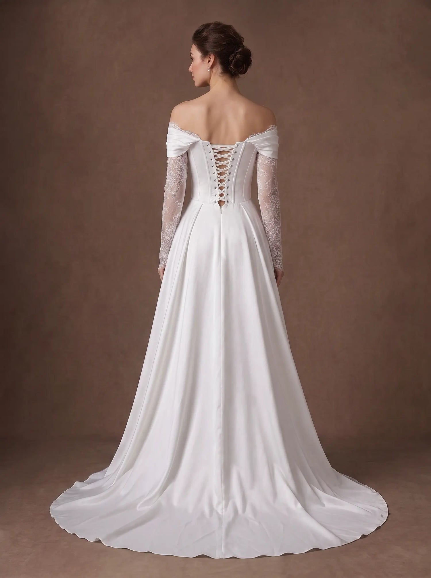 Robe de mariée dentelle simple