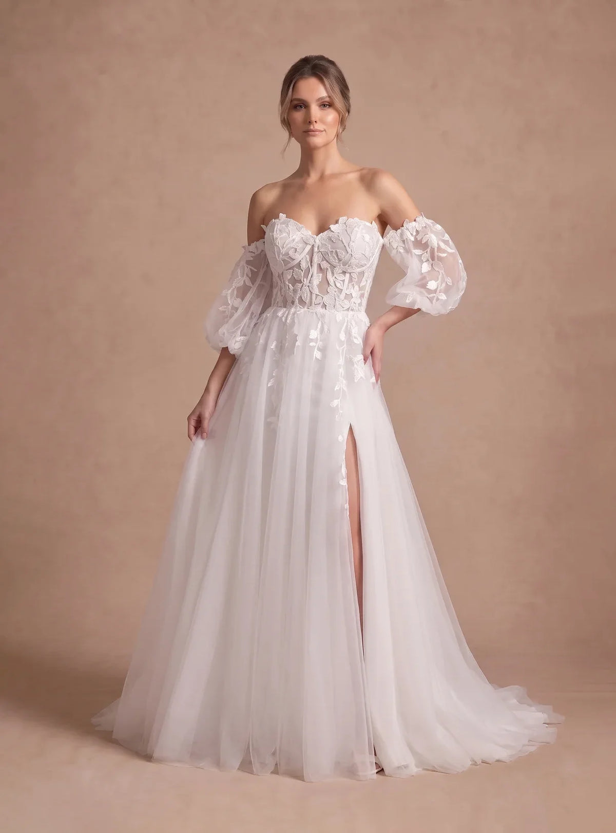 Robe de mariée plage bohème
