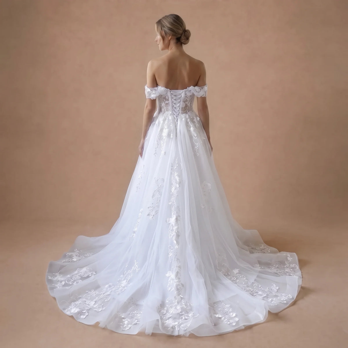 Robe de mariée princesse de plage
