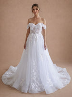 Robe de mariée princesse de plage