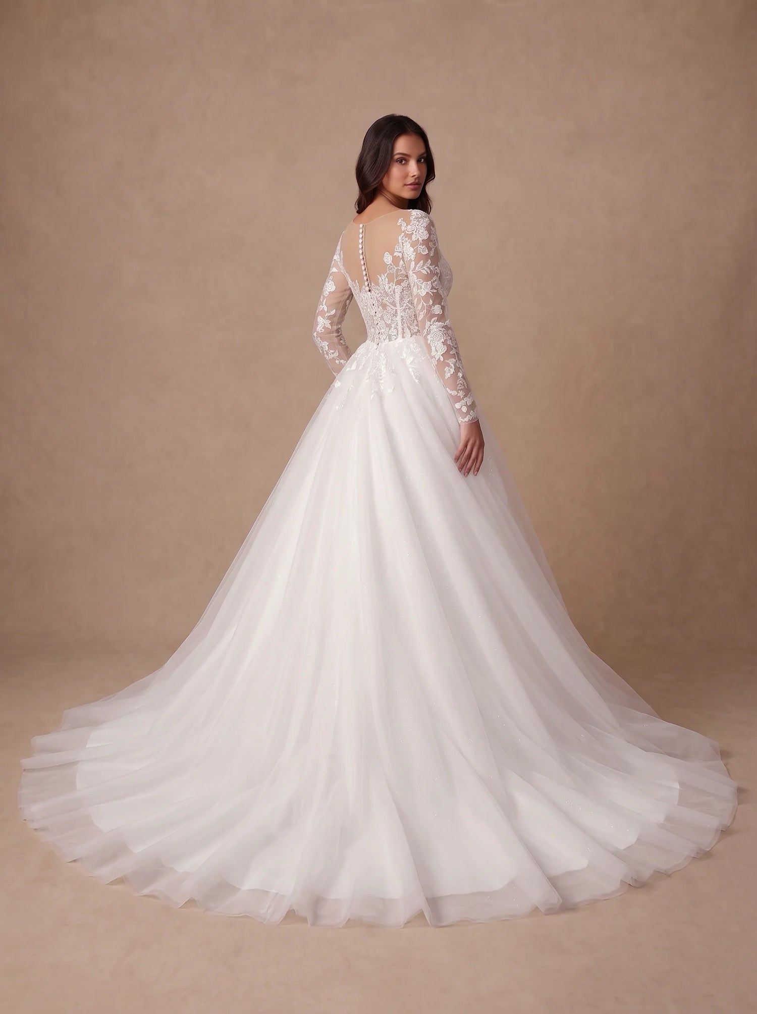 Robe de mariée princesse en dentelle