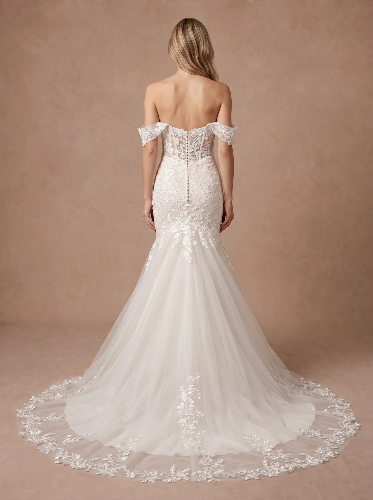 Robe de mariée sirène flamenco