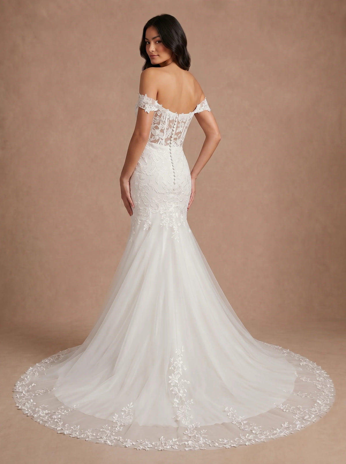 Robe de mariée sirène flamenco