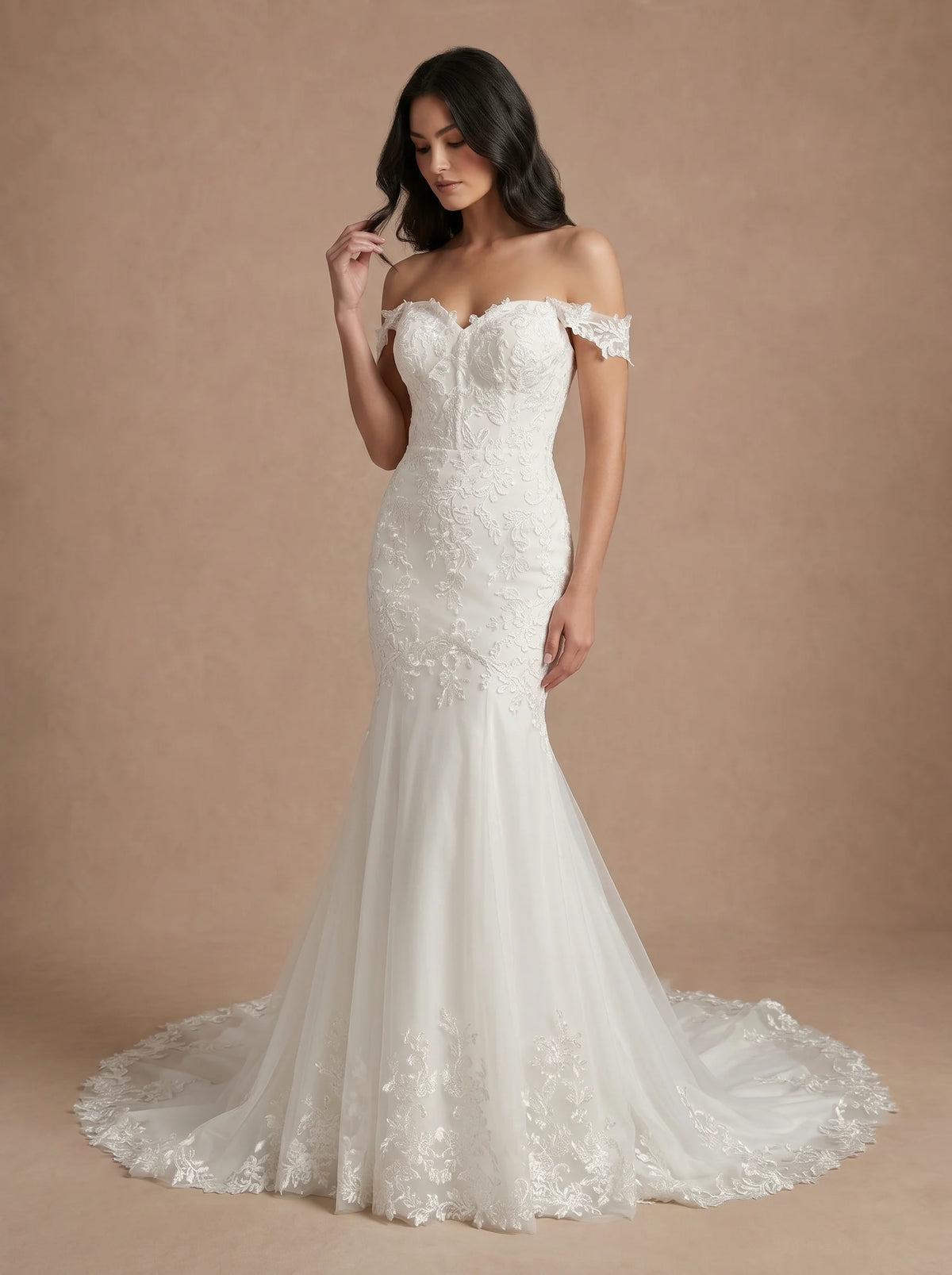 Robe de mariée sirène flamenco