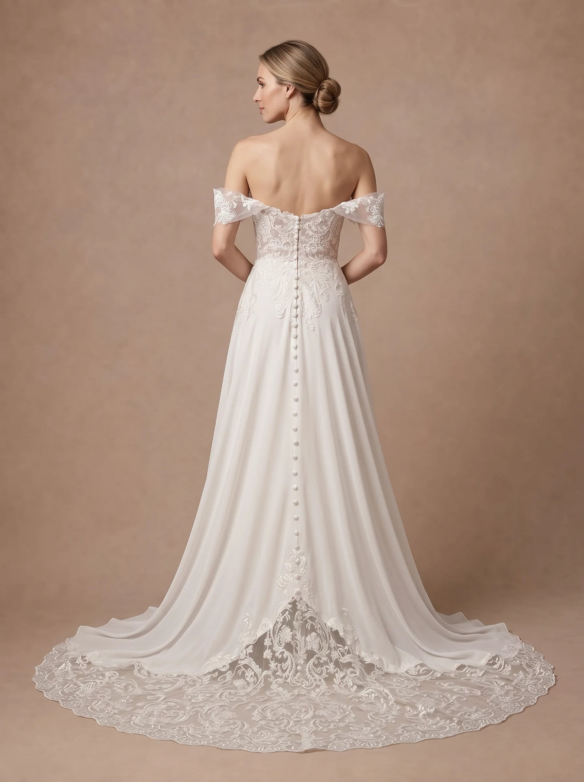 Robe de mariée Bohème Dentelle dos nu