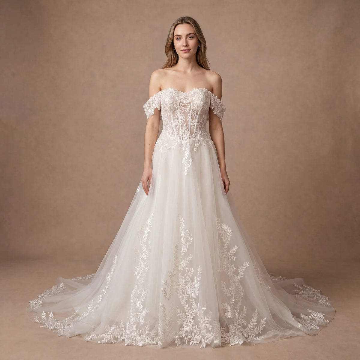 Robe de mariée bohème ivoire