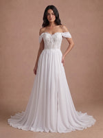 Robe de mariée bustier brodé