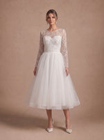Robe de mariée courte bohème