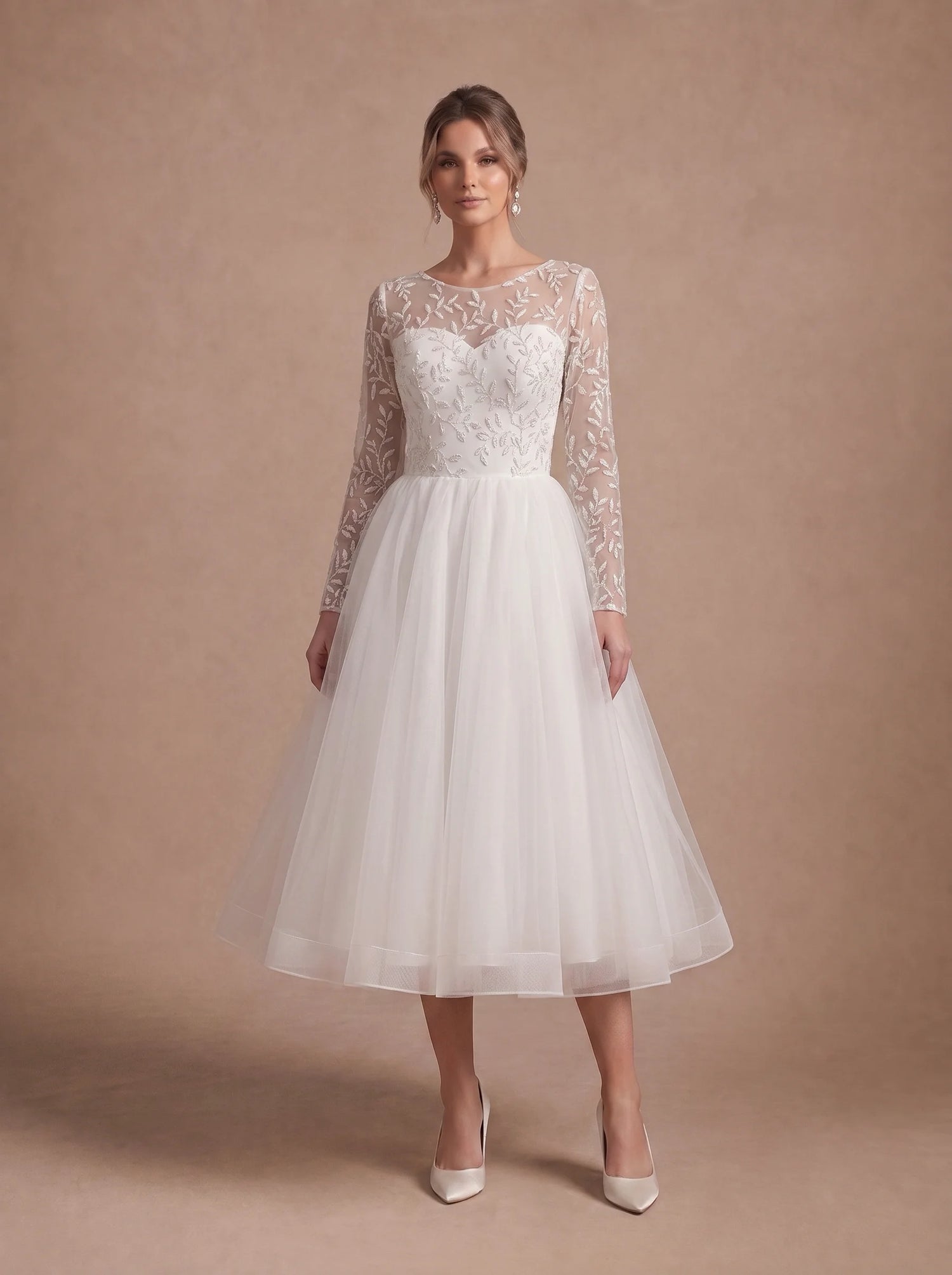 Robe de mariée courte bohème