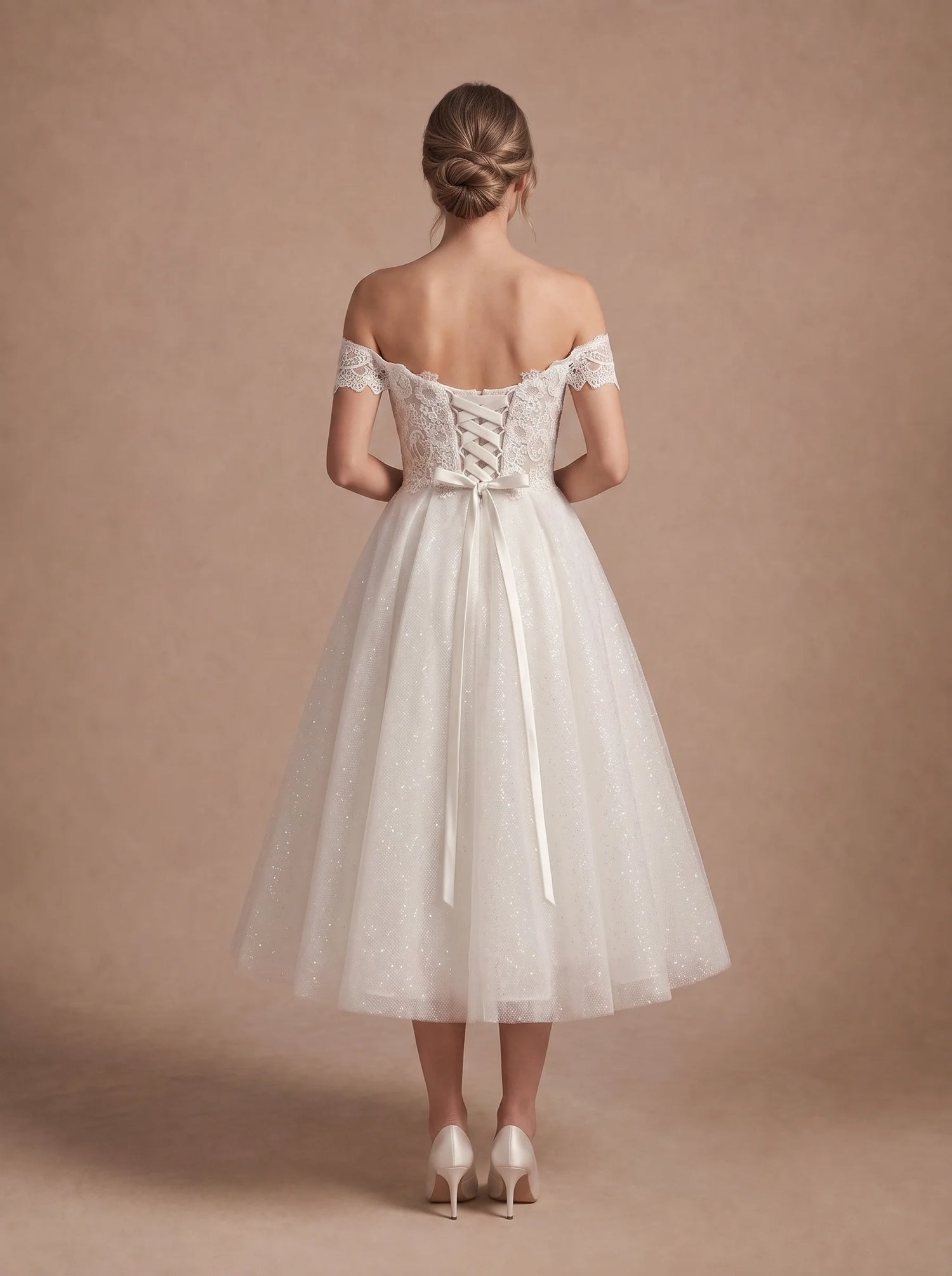 Robe de mariée courte bustier