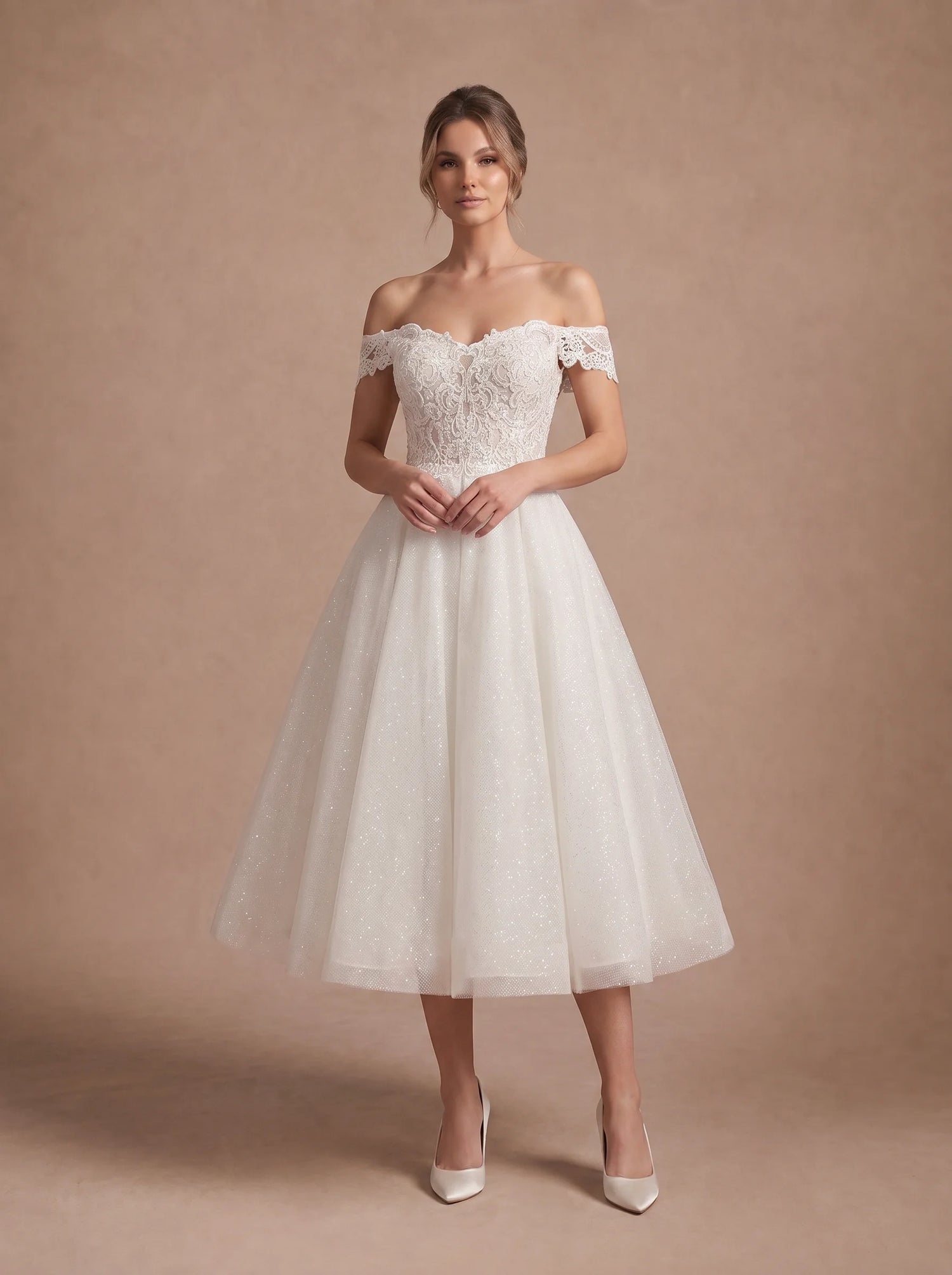 Robe de mariée courte bustier