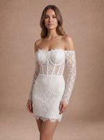 Robe de mariée courte rock