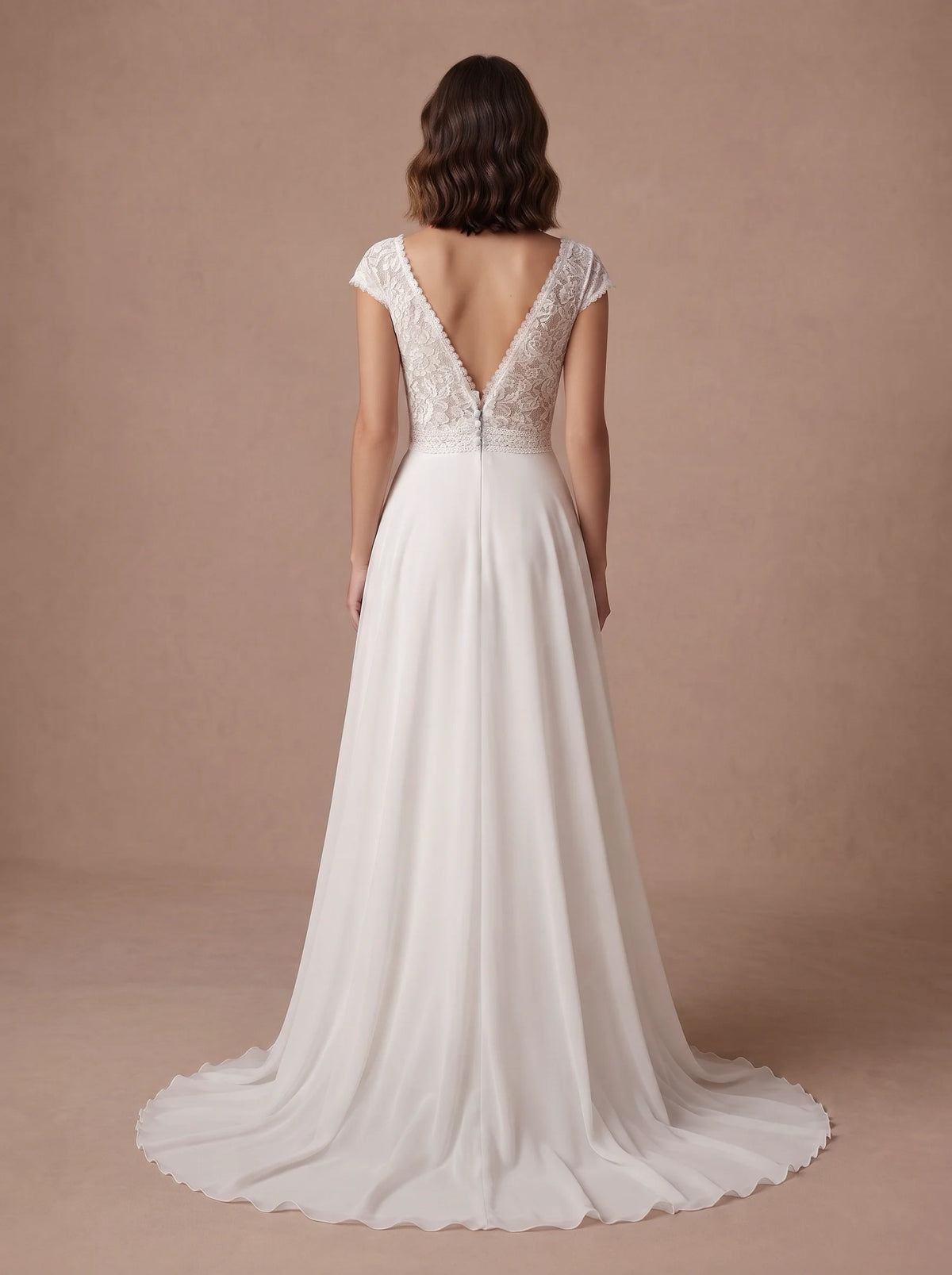 Robe de mariée moderne et simple