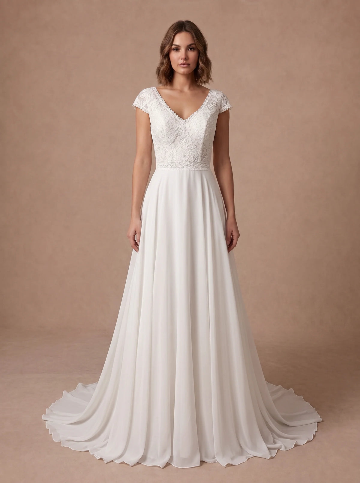 Robe de mariée moderne et simple