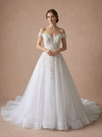 Robe de mariée perle et strass