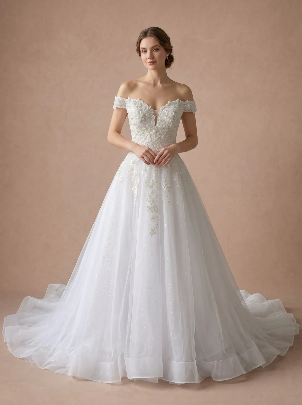 Robe de mariée perle et strass