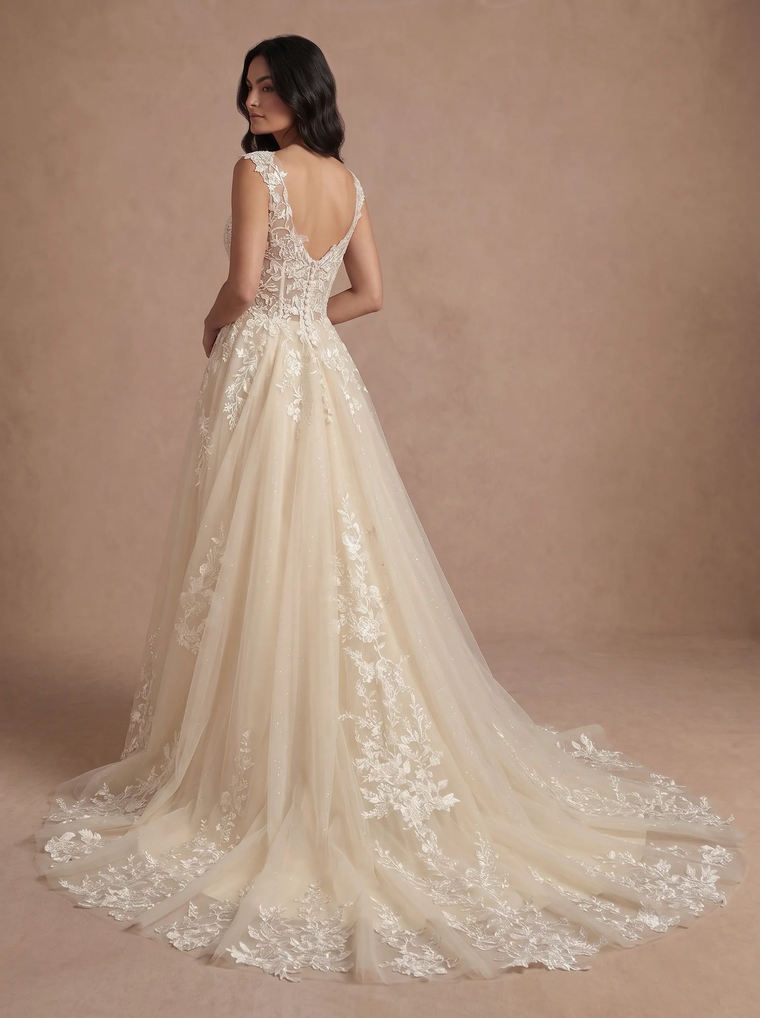 Robe de mariée princesse champagne