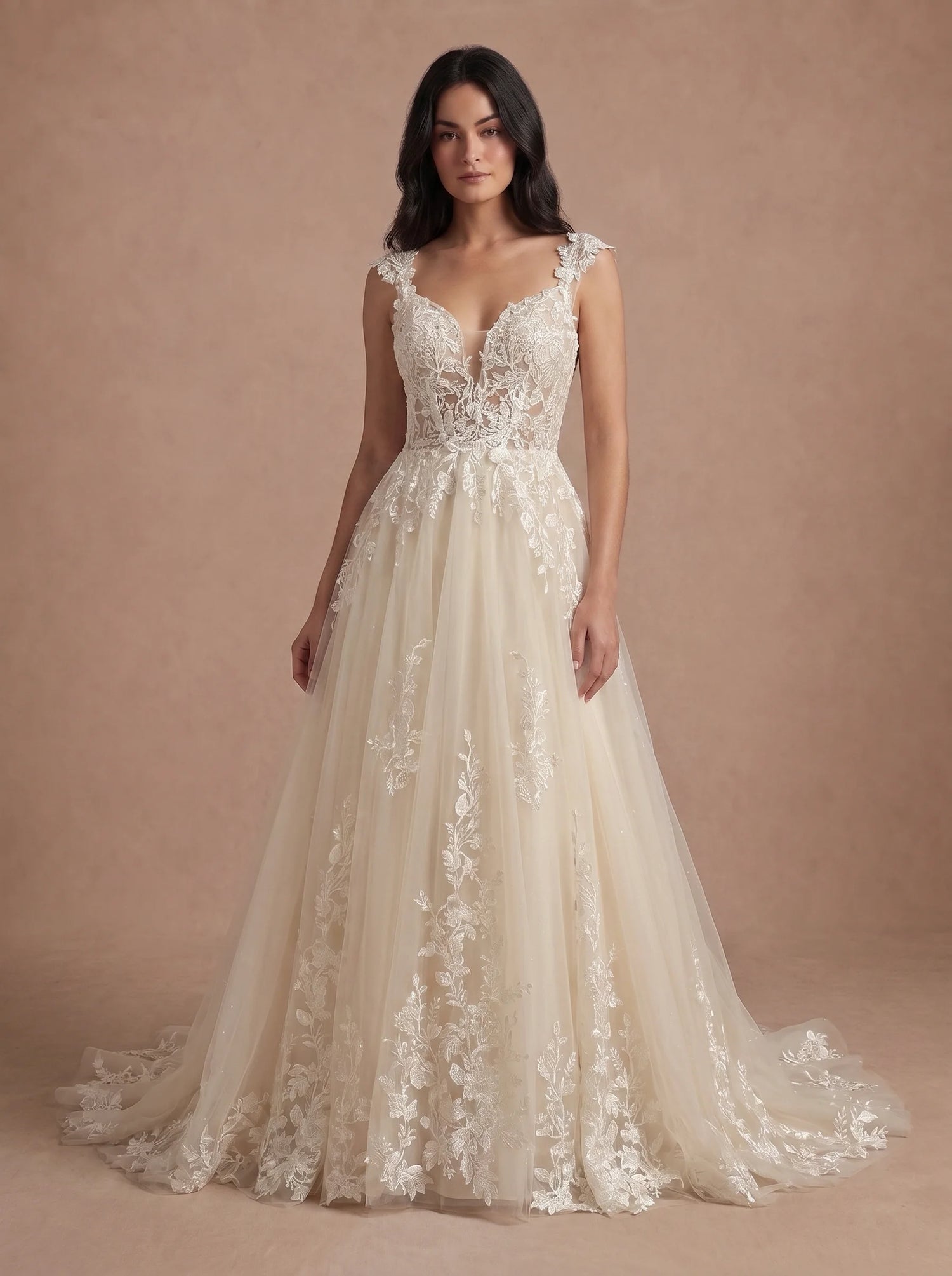 Robe de mariée princesse champagne