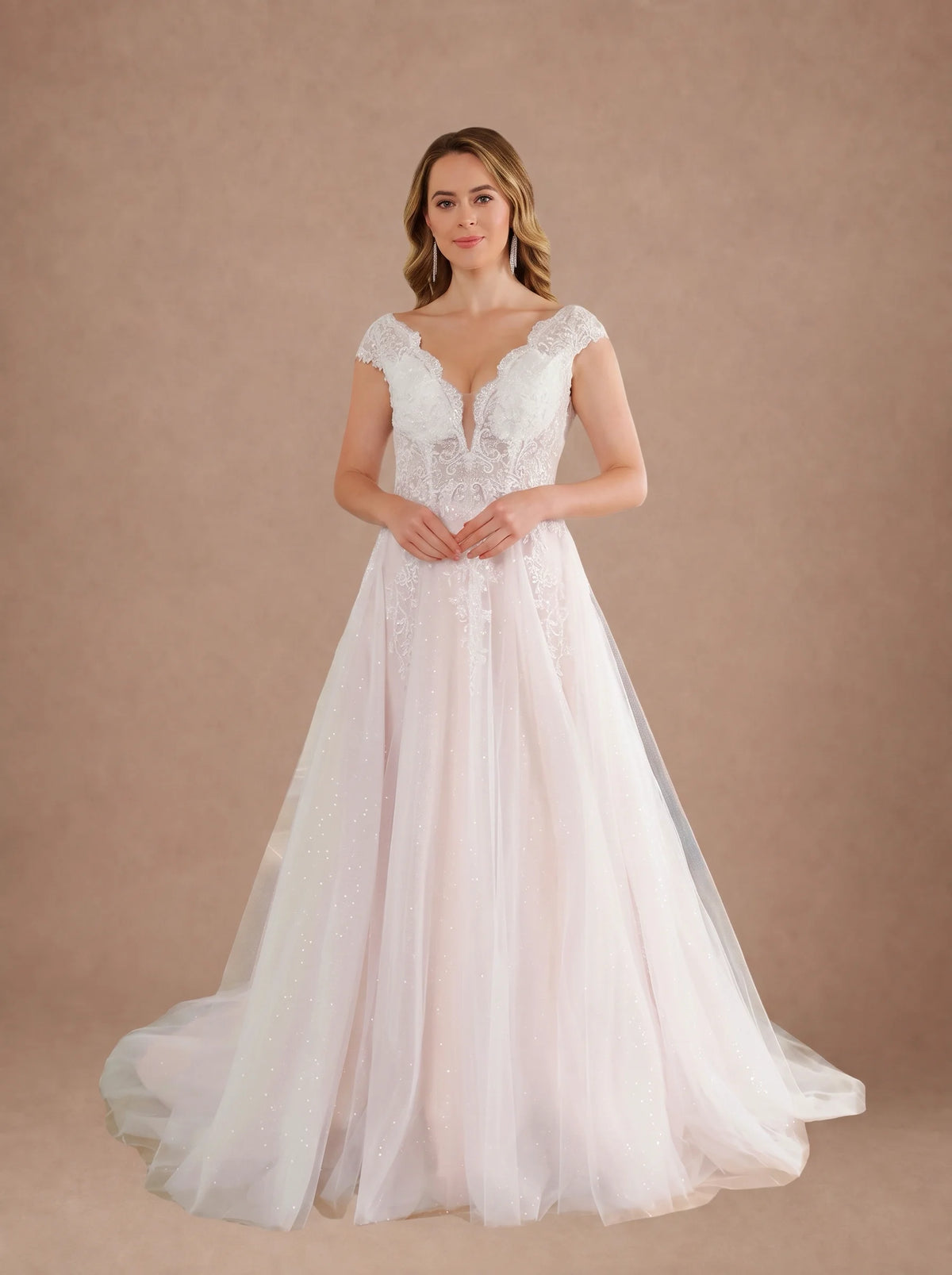 Robe de mariée tulle rose