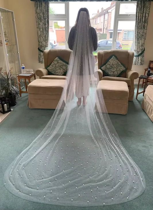 Voile de mariée avec perle