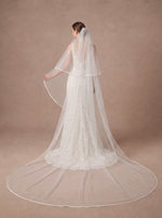 Voile de mariée cathédrale à deux niveaux – 300 cm