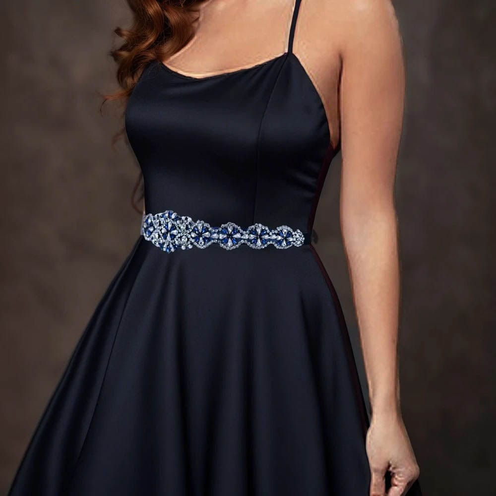 Dentelle et finitions de Ceinture Bleu pour Robe de Mariée