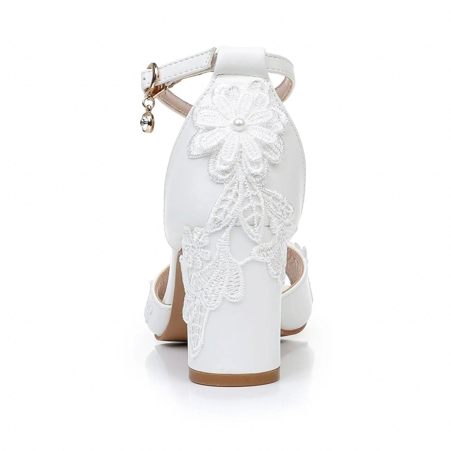 Dentelle et finitions de Chaussure Mariee Confortable