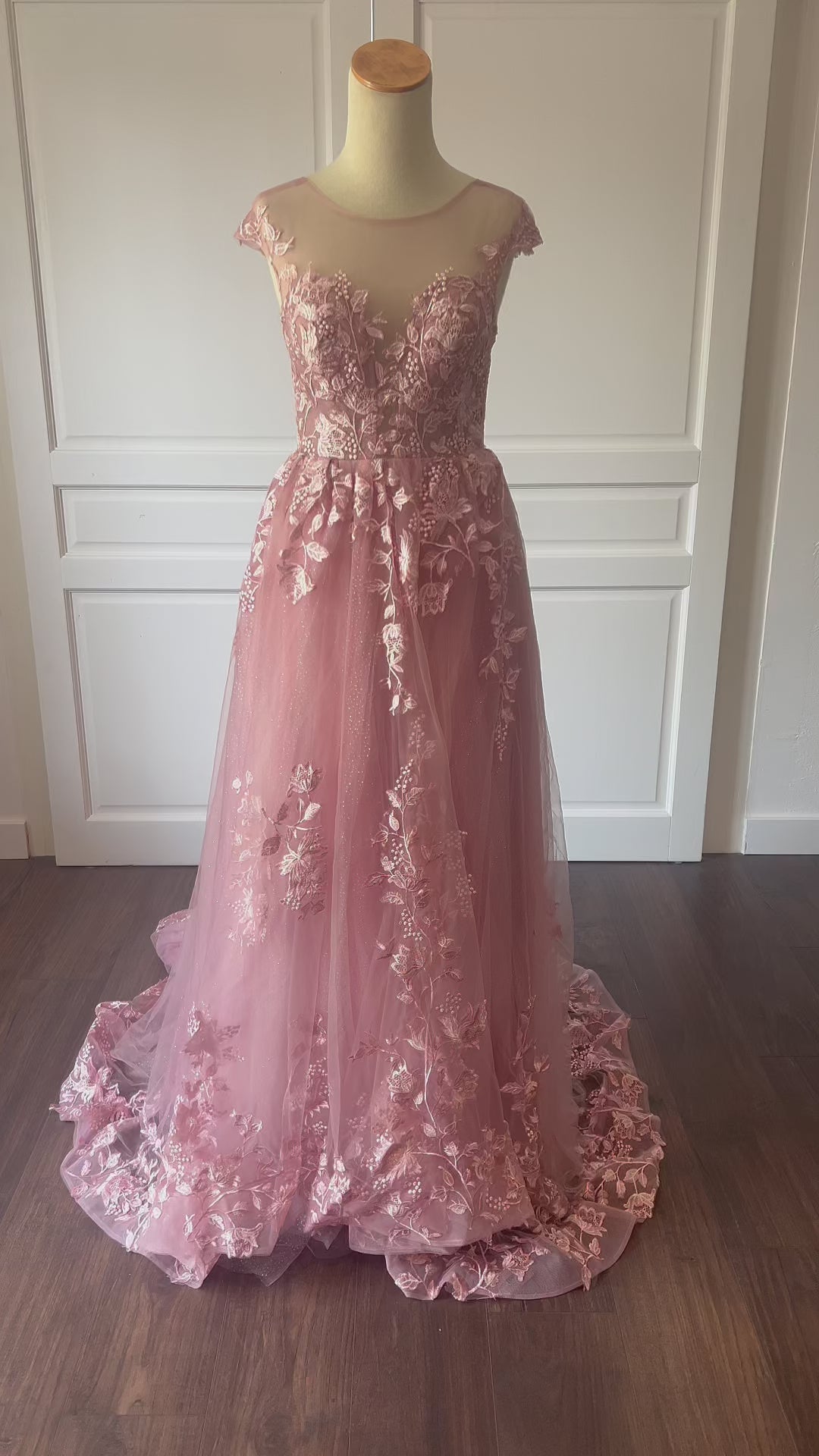 Robe de mariée vieux rose