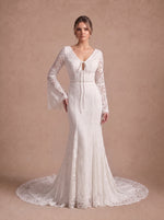 Robe de mariée dentelle vintage — Modèle — face