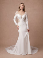 Robe de mariée Forme Sirène Trompette — Modèle — face