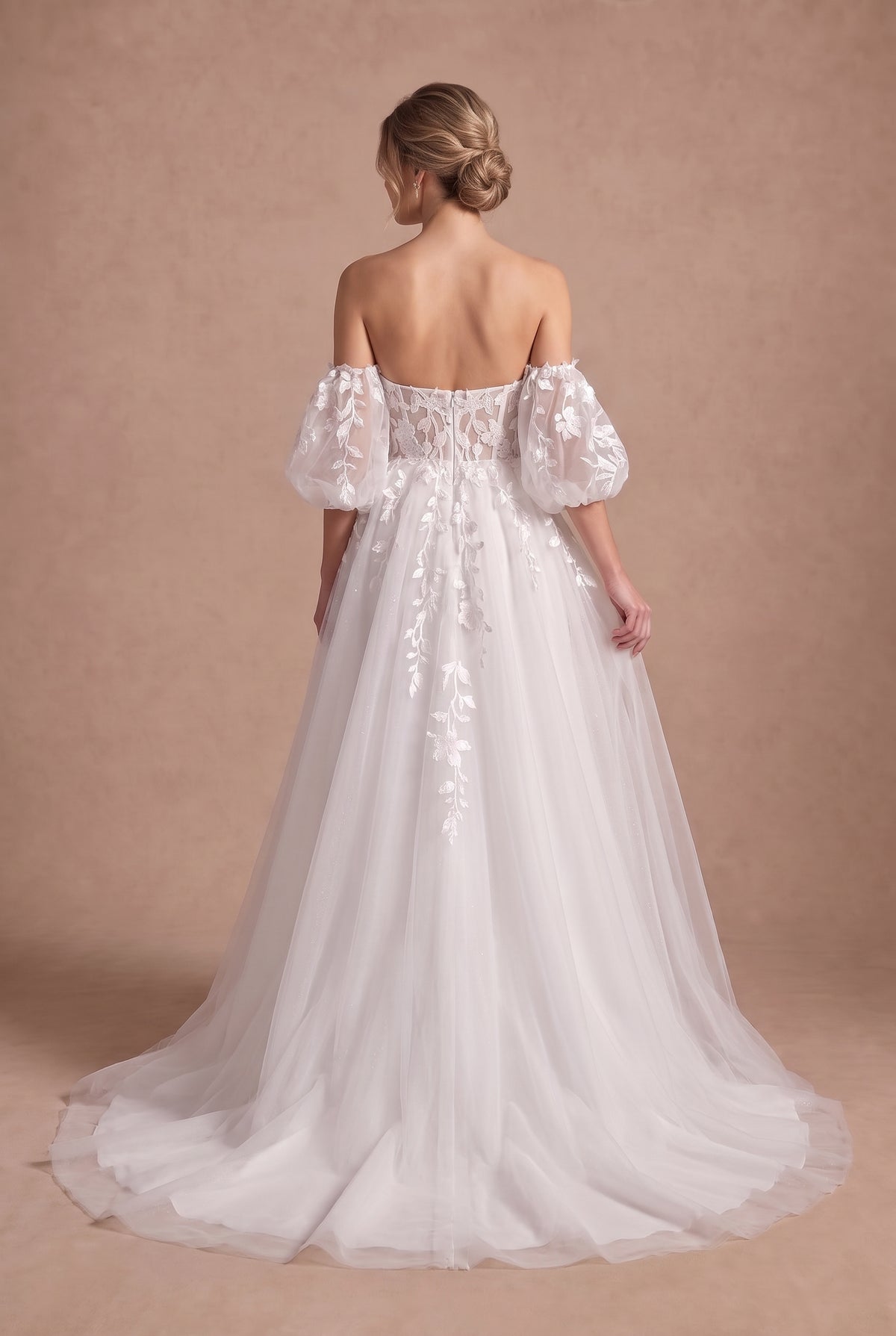 Robe de mariée plage bohème — Modèle — dos