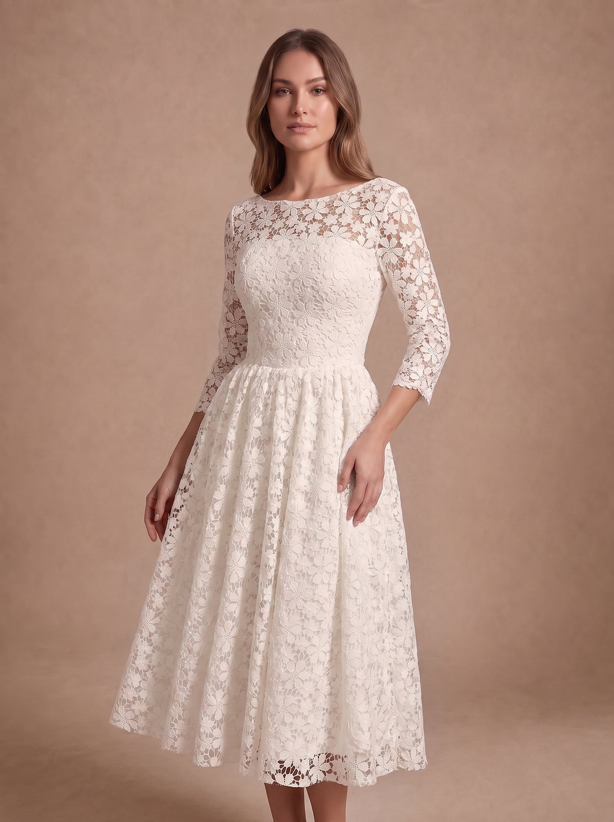 Robe de mariée vintage année 50 — Modèle — face