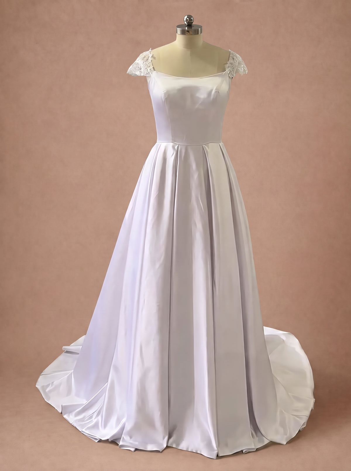Robe de mariée vintage année 60 — Mannequin — face entière