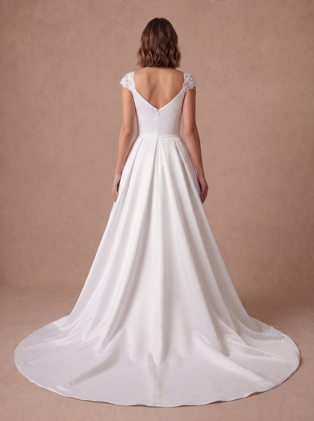 Robe de mariée vintage année 60 — Modèle — dos