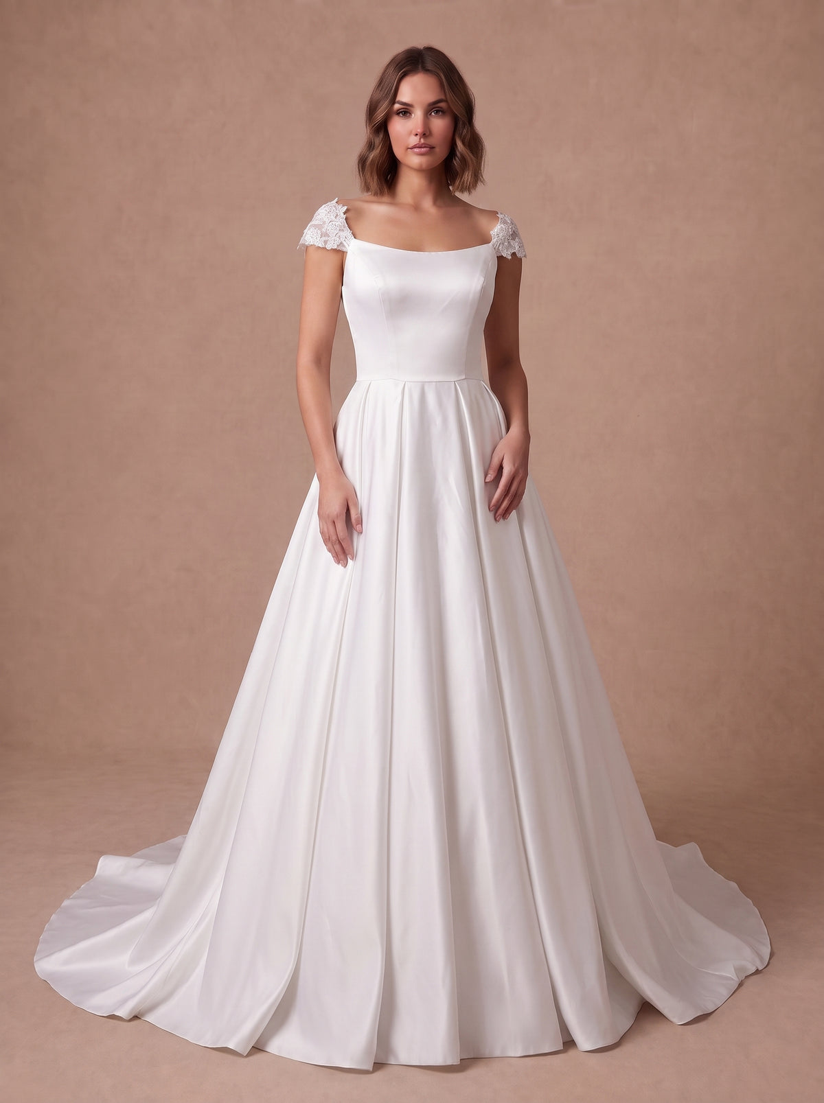 Robe de mariée vintage année 60 — Modèle — face
