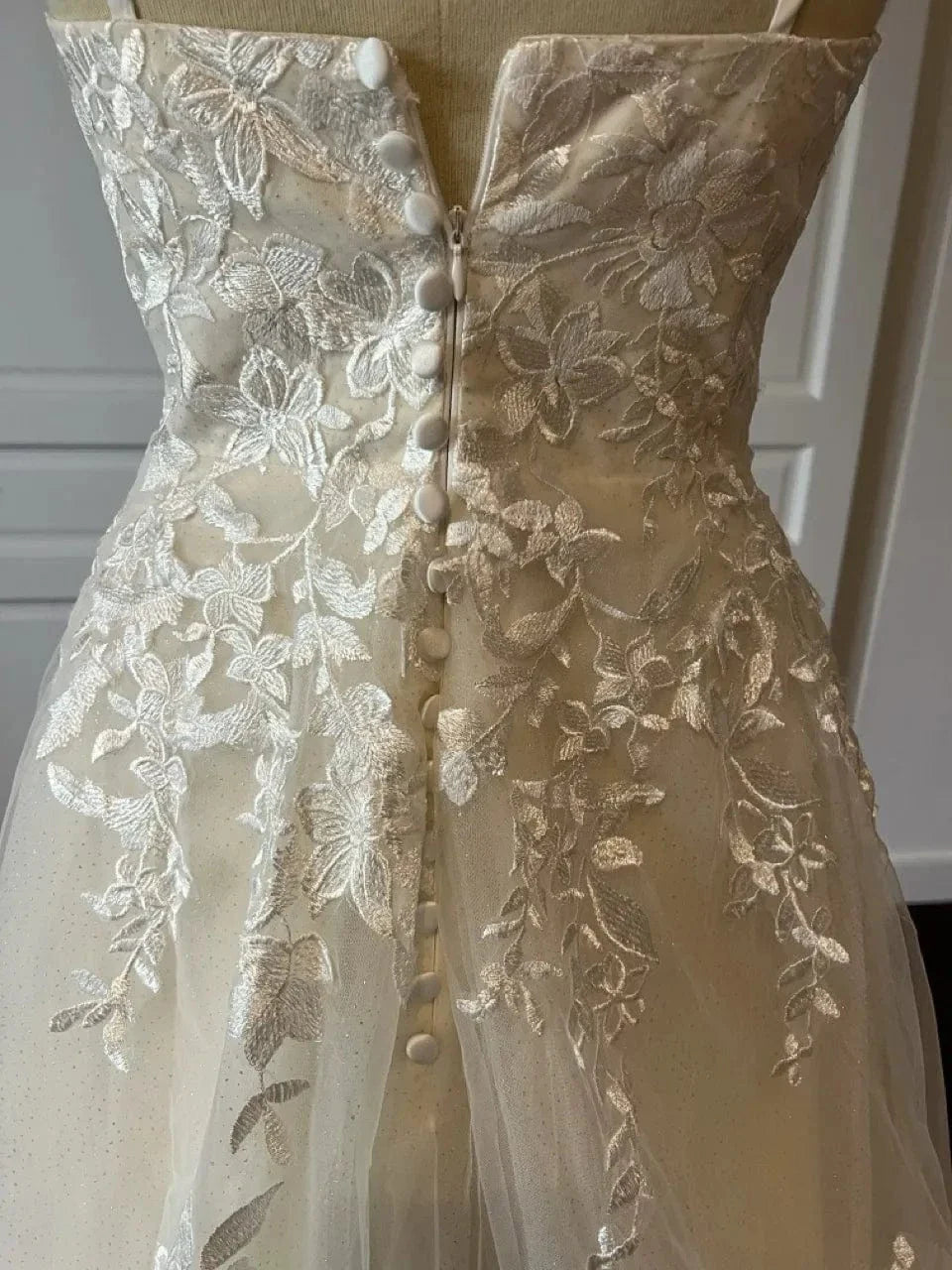 Robe de mariée boheme ivoire – vue détaillée