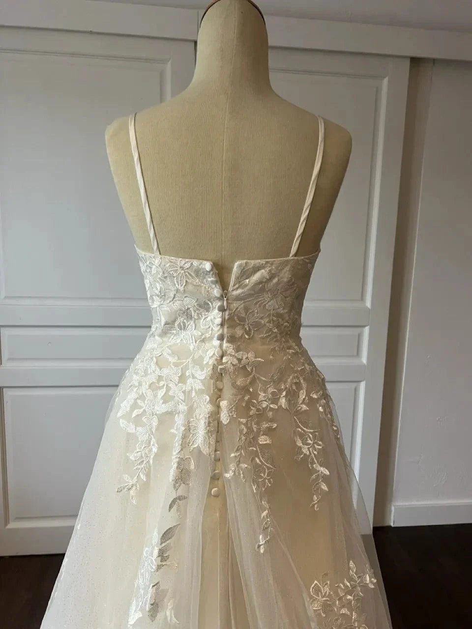 Robe de mariée boheme ivoire – vue détaillée