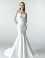 Robe de mariée moulante dos nu