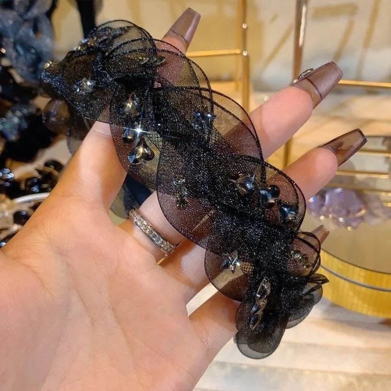 Serre Tete Mariage Noir vue de face