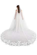 Voile de mariée long en dentelle